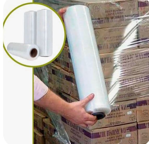 Stretch filme industrial para embalagem de paletes na operação SabanPack